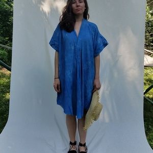 Crinkle Cotton Gauze Summer Dress